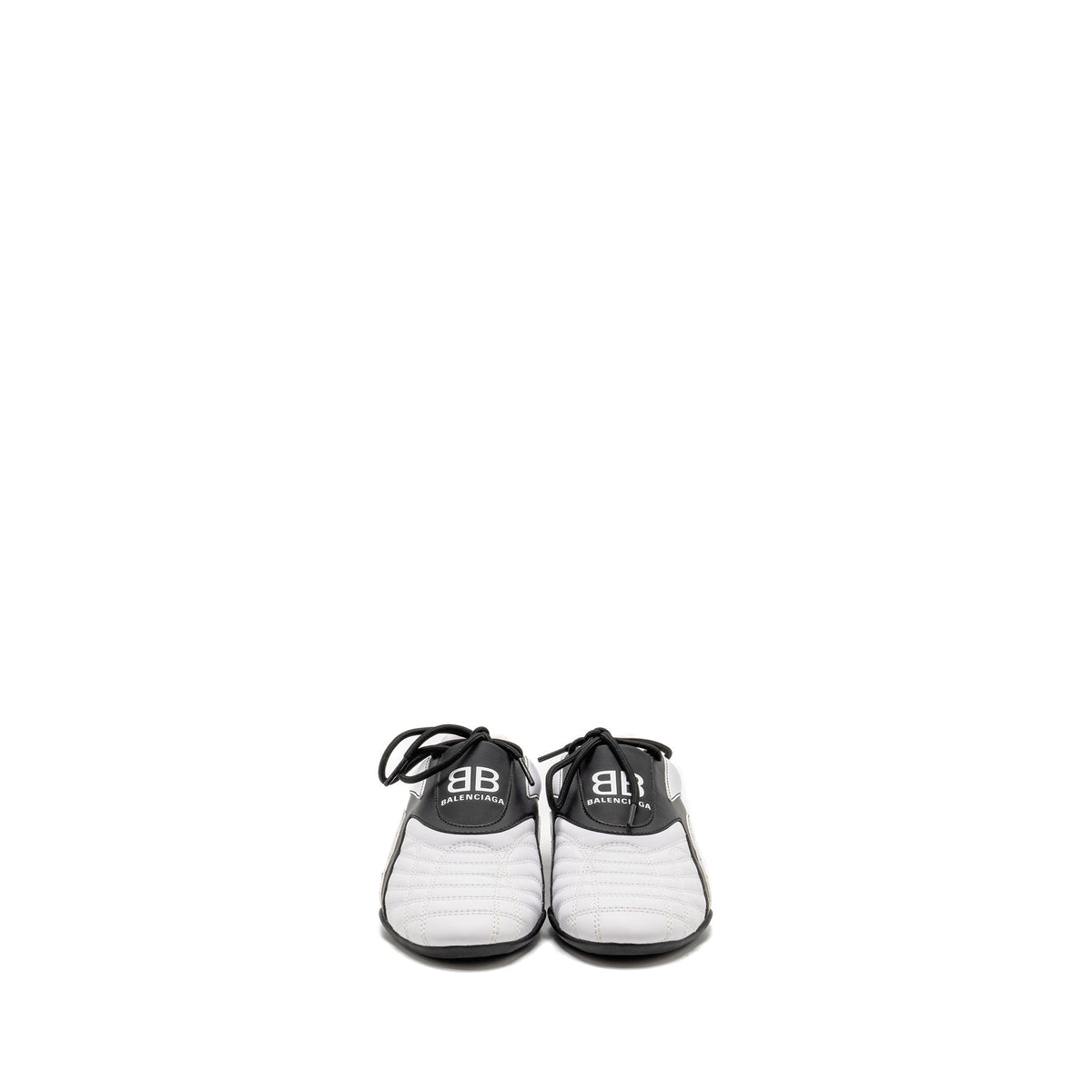 balenciaga Size 36 Zen Logo-Print Low-top Sneakers Faux Leather White/Black