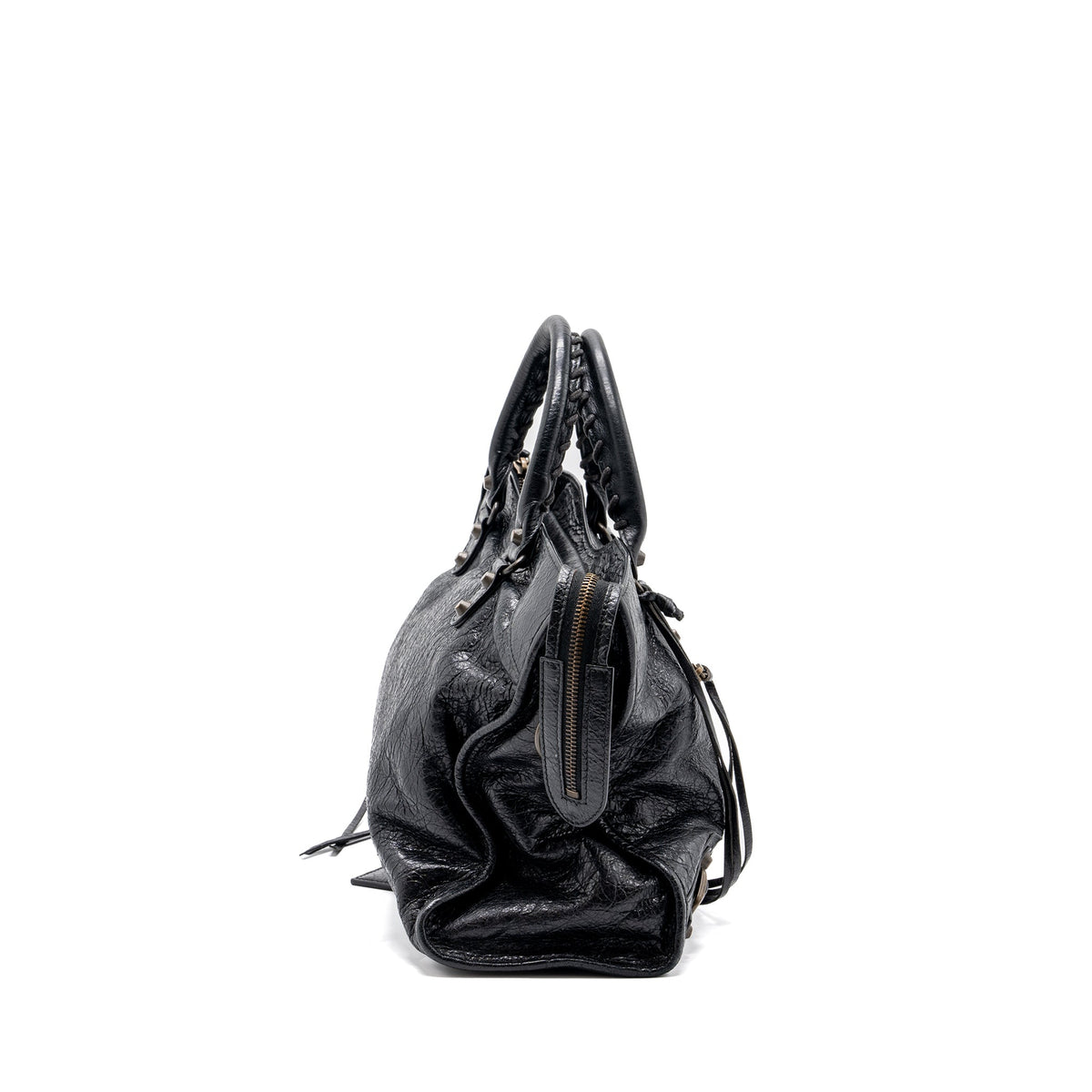 balenciaga Classic City Bag leather Black Ruthenium Gold Hardware