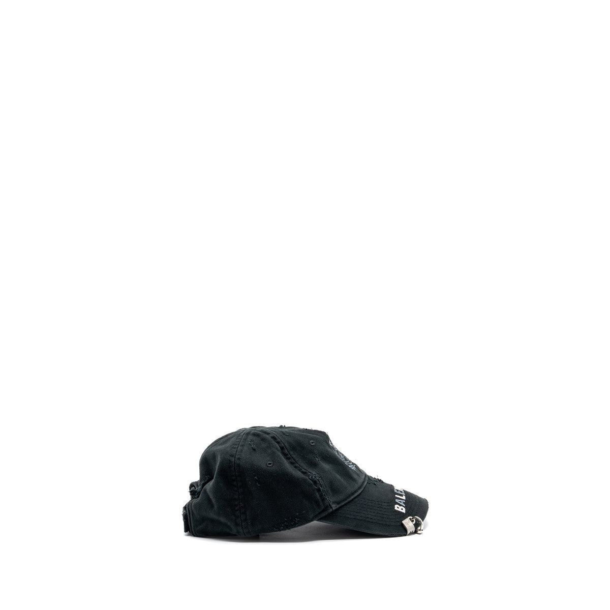 balenciaga L 2030 distressed piercing Cap Denim Grey