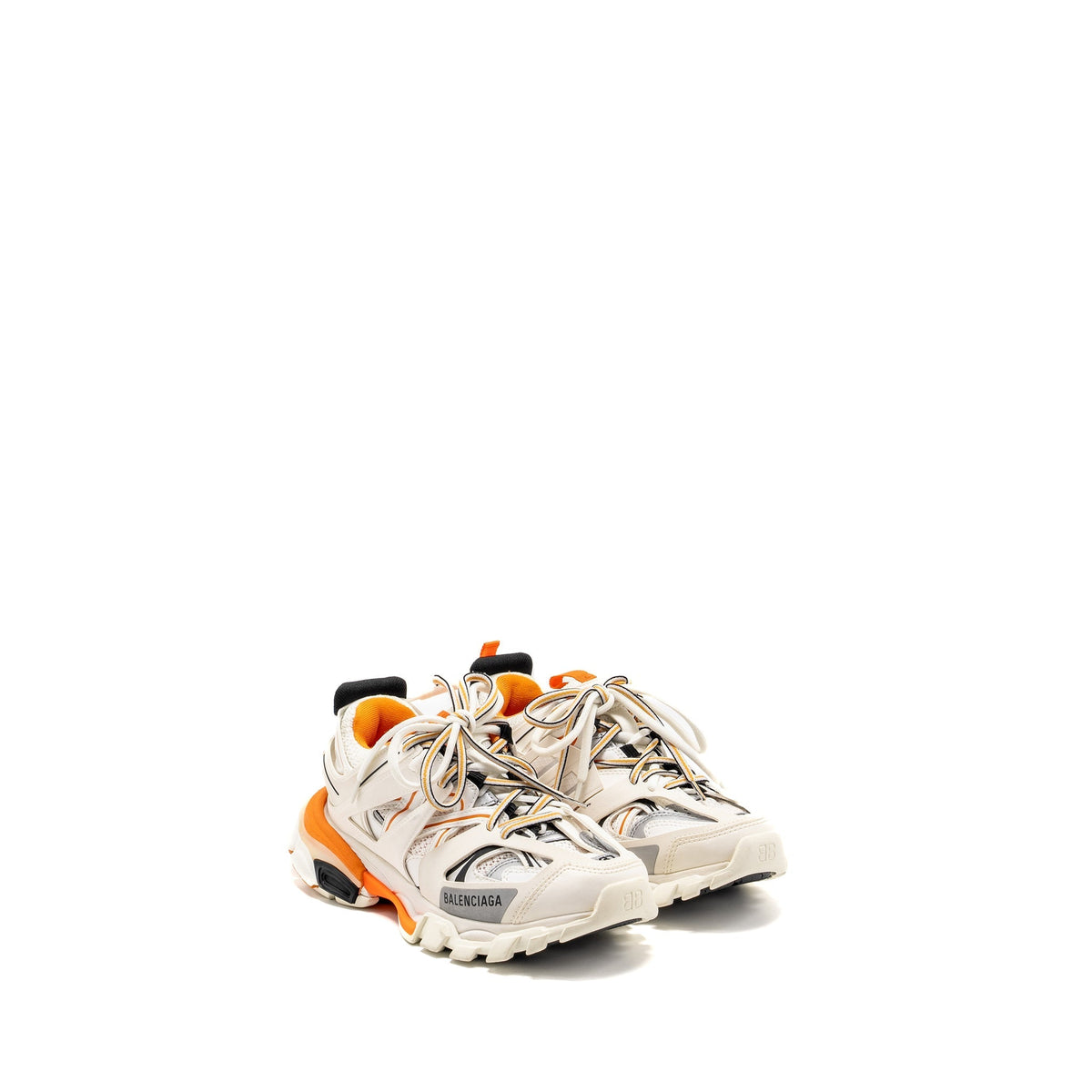balenciaga Size 37 Track Sneakers White/Orange