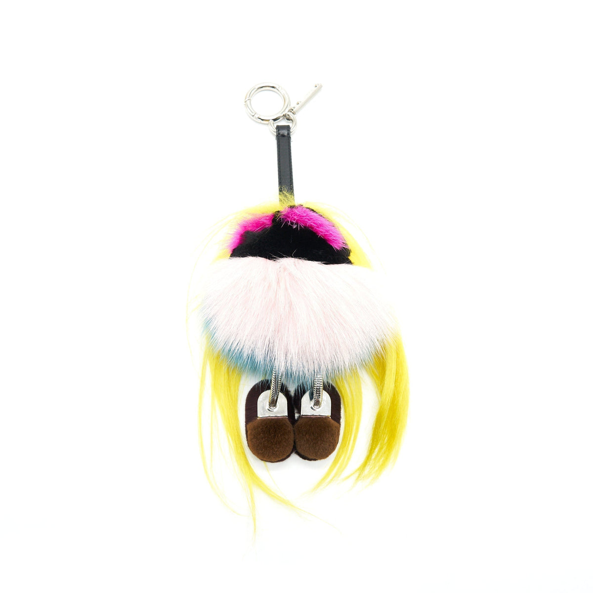 Top quality Fendi Multicolor Monster Fur Bag Charm