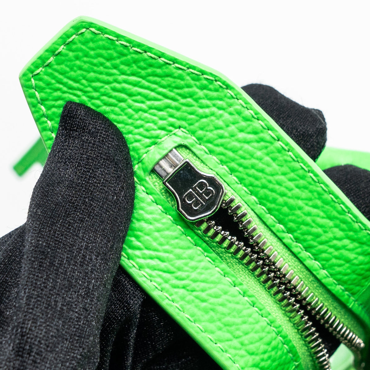 balenciaga Super Mini Neo City Bag Calfskin Green SHW