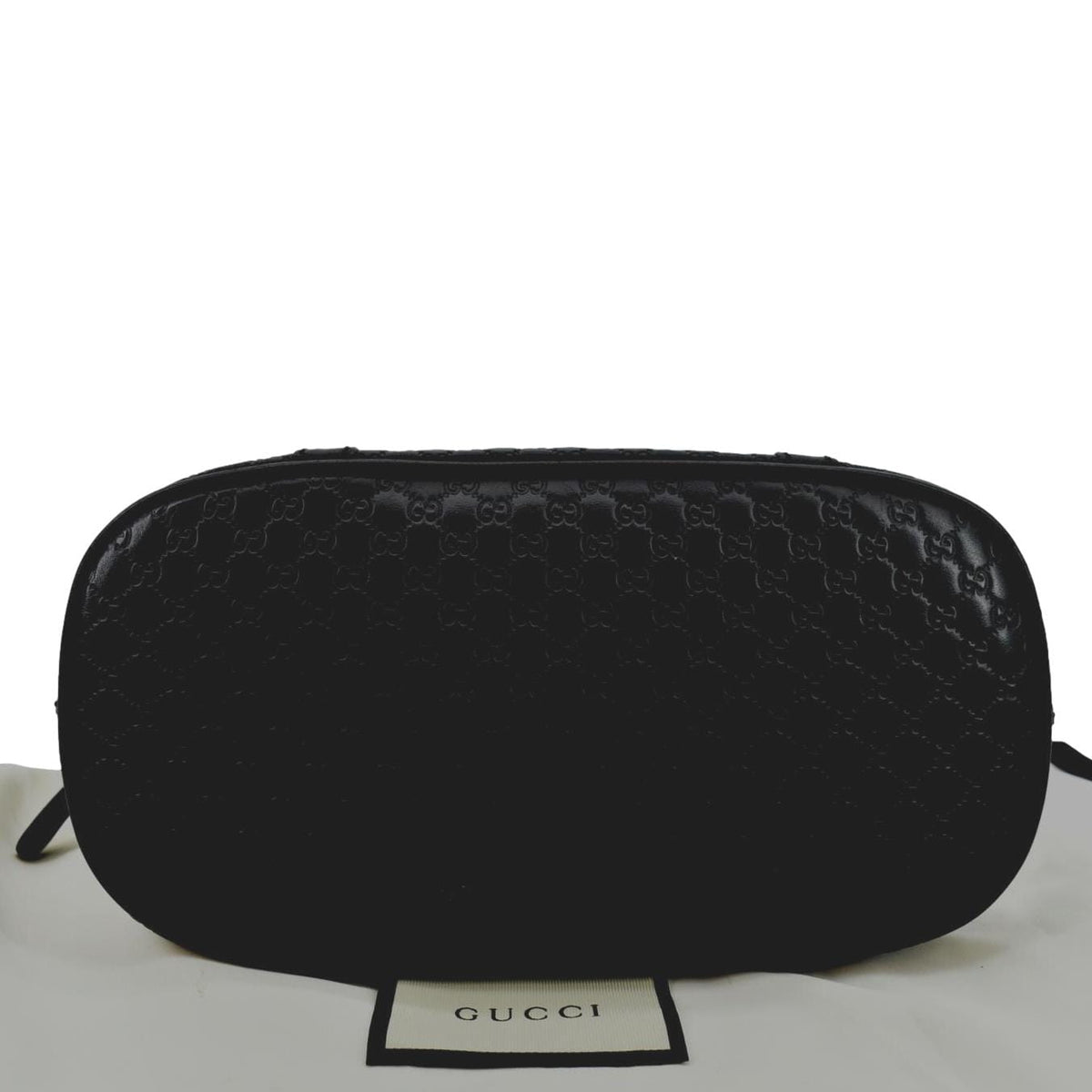 GUCCI Mini Dome Leather Crossbody Bag Black 449654