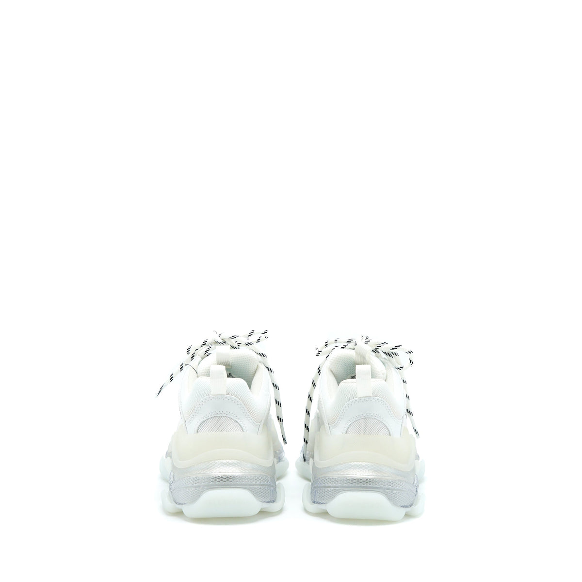 balenciaga Size 36 Triple S Sneakers Clear Sole in White Double Foam/Mesh