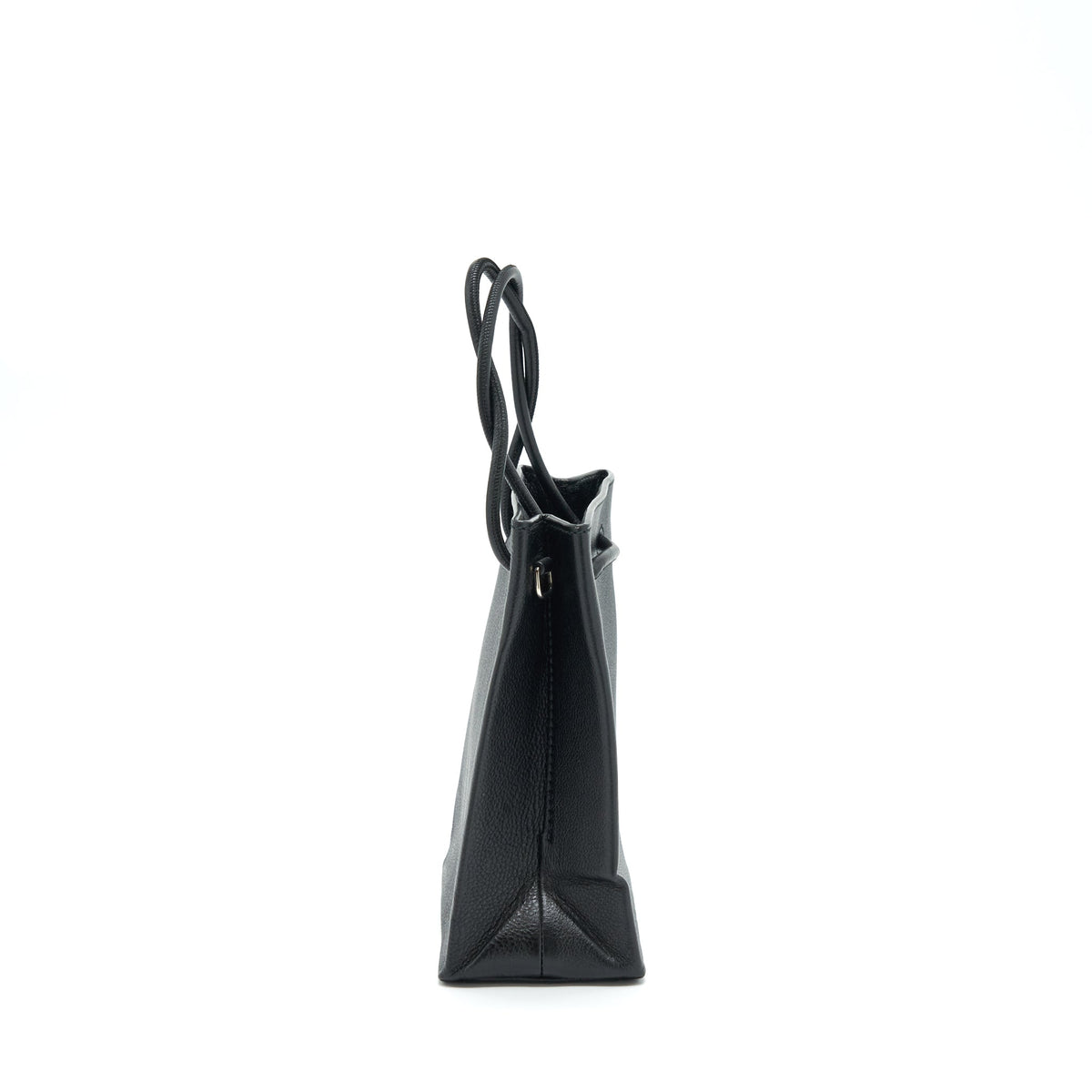 balenciaga Top Handle Shopping Tote Bag Calfskin Black SHW