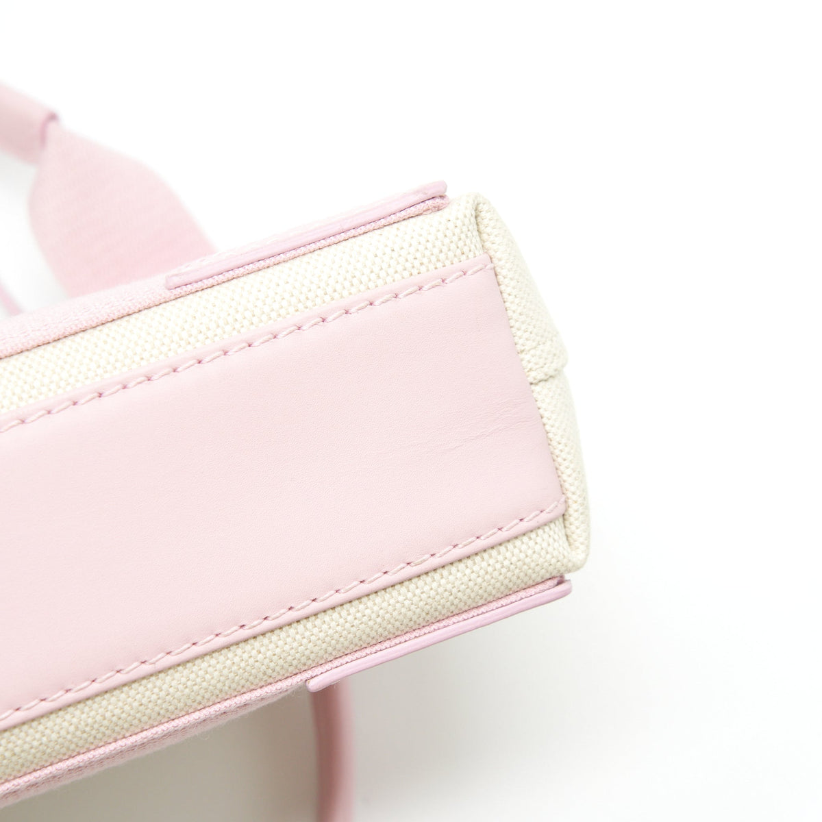 balenciaga Canvas Cabas Bag Pink SHW