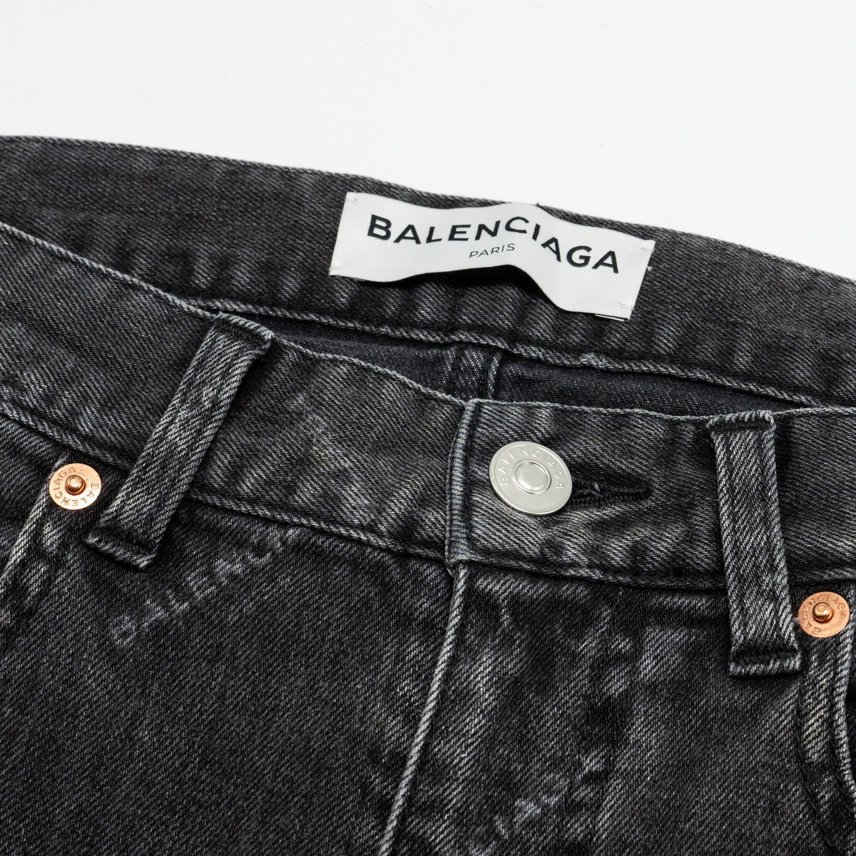 balenciaga Size 26 Denim Jeans Cotton Black