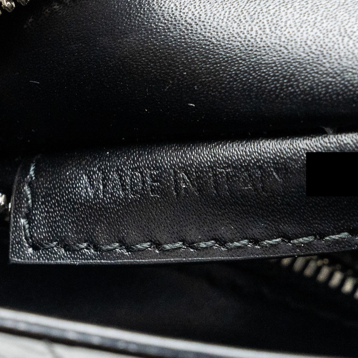 balenciaga XXS Everyday Tote Bag Croc-Embossed Calfskin Black SHW