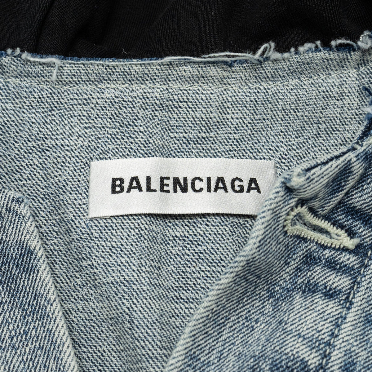 balenciaga size 38 denim jacket blue