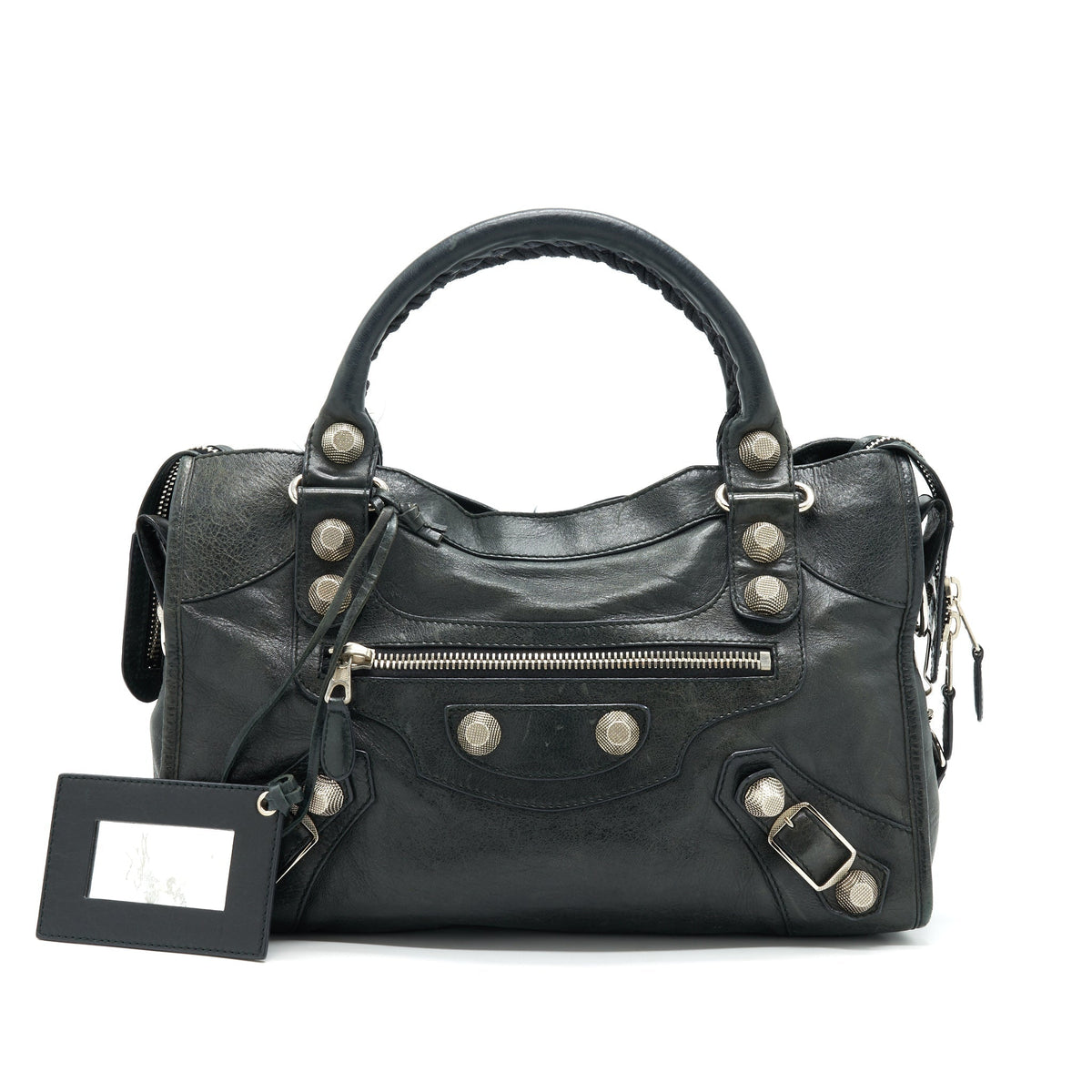 balenciaga Giant City in Black SHW