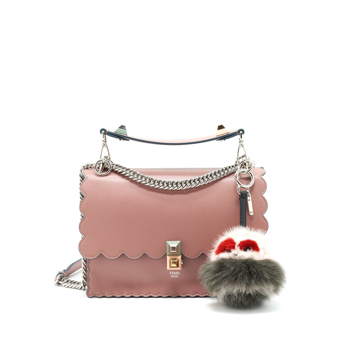 Top quality Fendi Kan I With Extra Bag Charm Pink