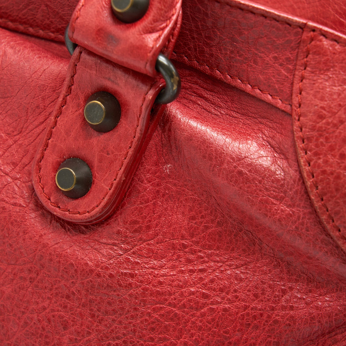 balenciaga CLASSIC CITY BAG RED