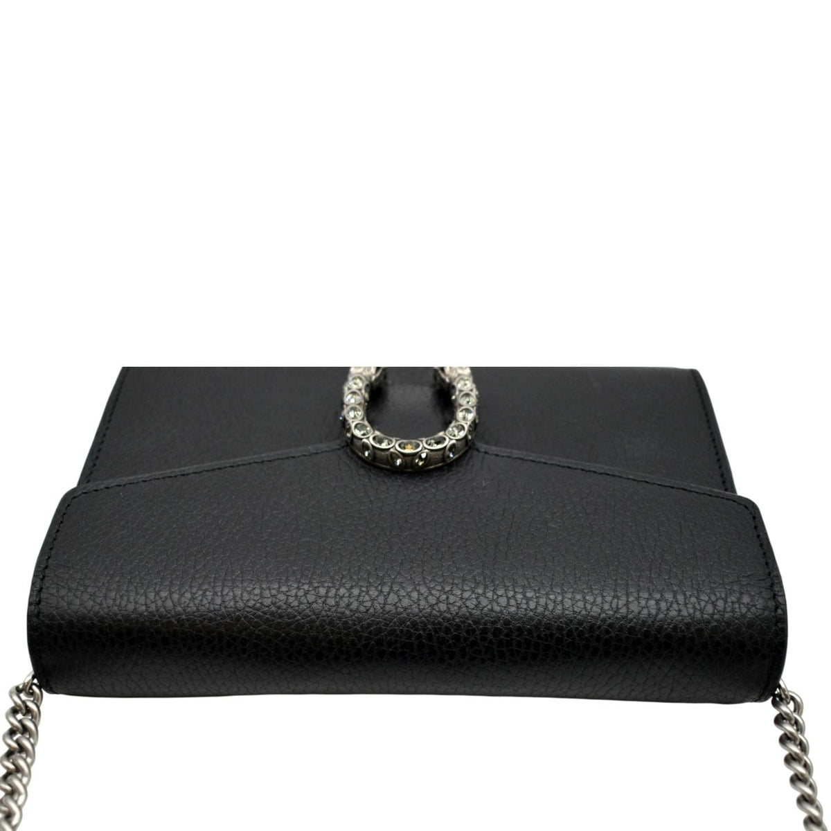 GUCCI Dionysus Leather Crossbody Bag Black 401231