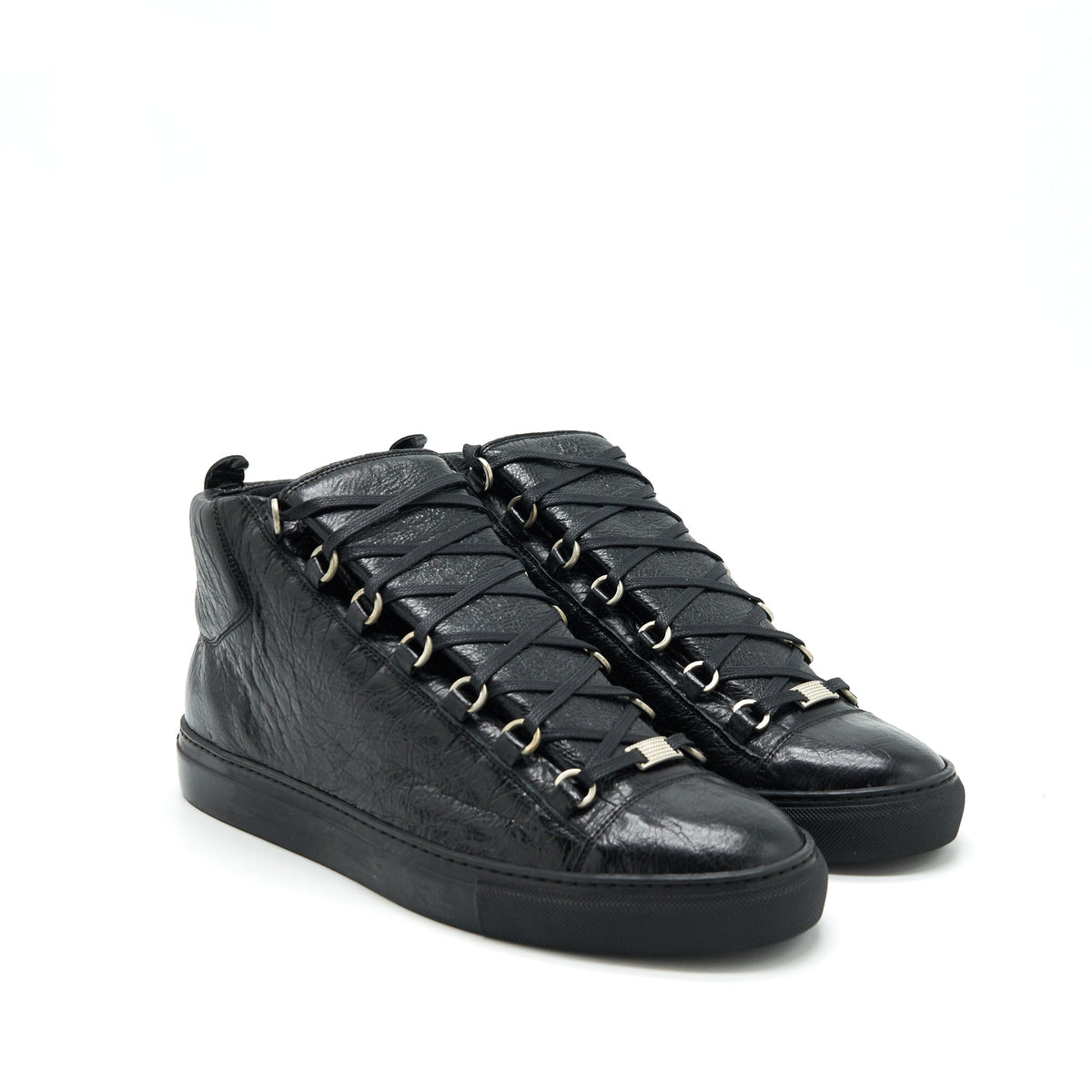 balenciaga size 44 Men's Arena High Black