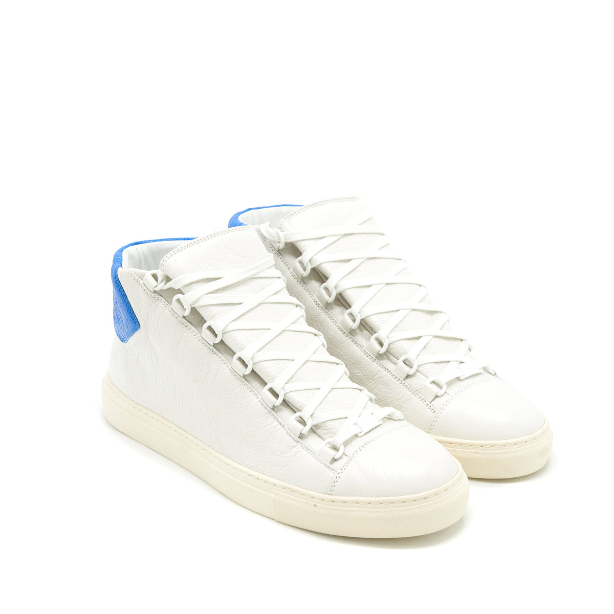 balenciaga size 44 Men's Arena High white/ blue