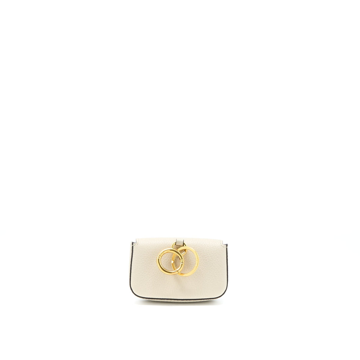 Top quality Fendi Micro Baguette Bag Charm Calfskin Cream GHW