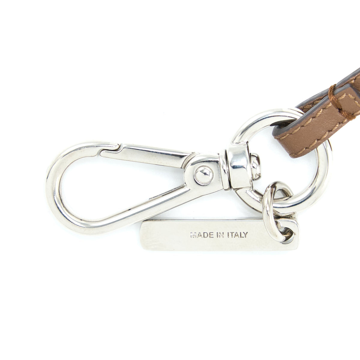 Top quality Fendi Zippy Colin Purse Bag Charm Shearling White/Brown SHW