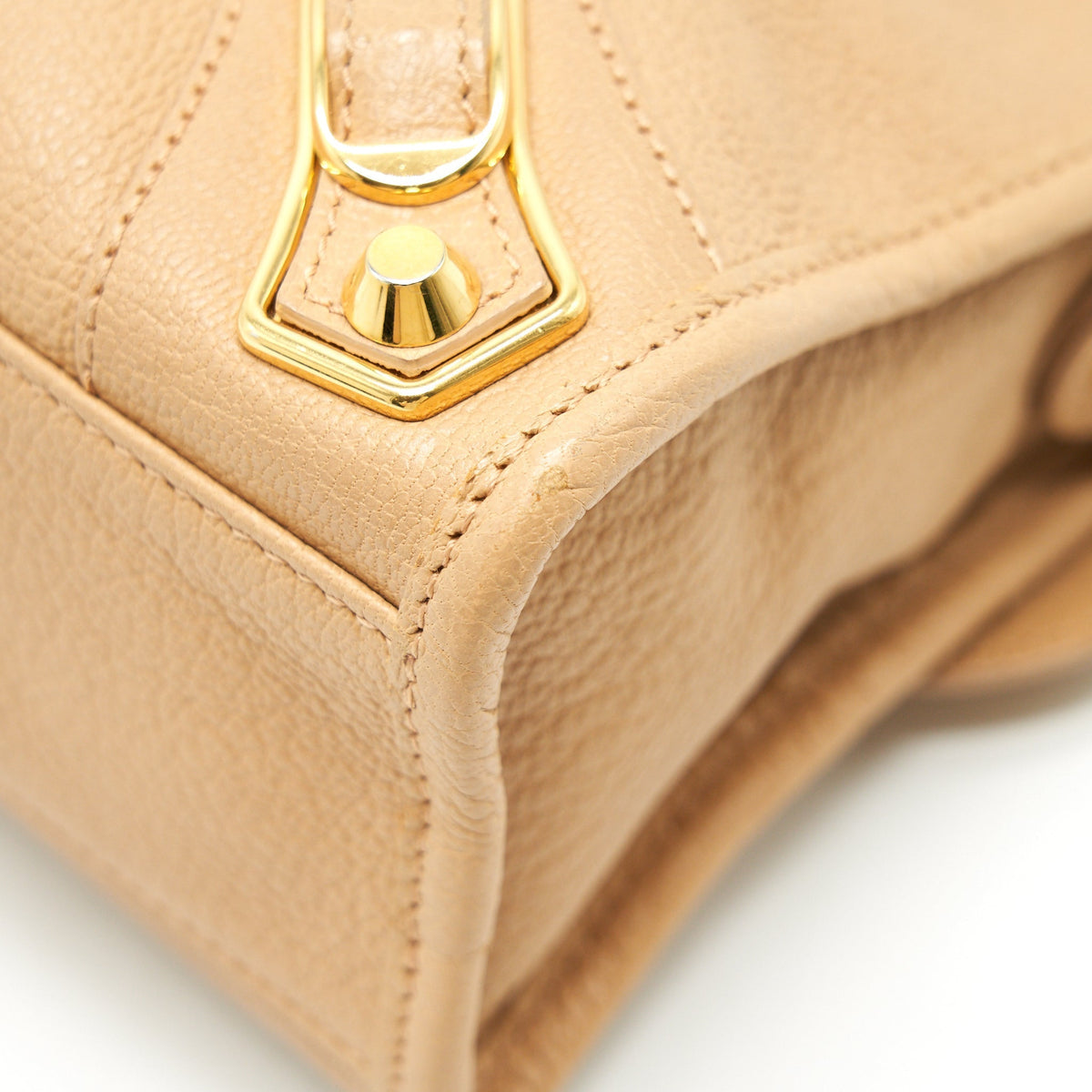 balenciaga MINI CITY BAG BEIGE WITH GHW