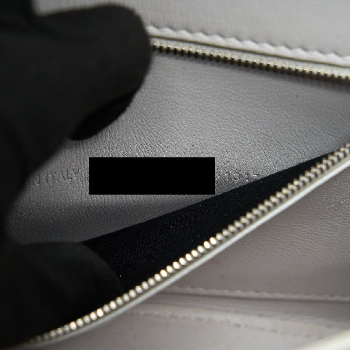 balenciaga Hourglass S Croc embossed Calfskin White SHW