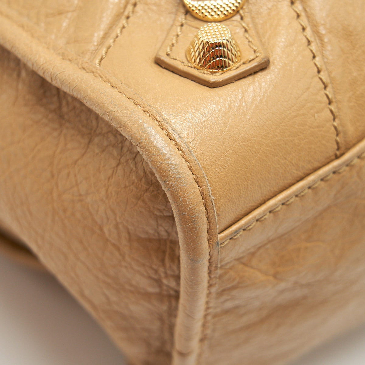 balenciaga GIANT CITY BAG BEIGE GHW