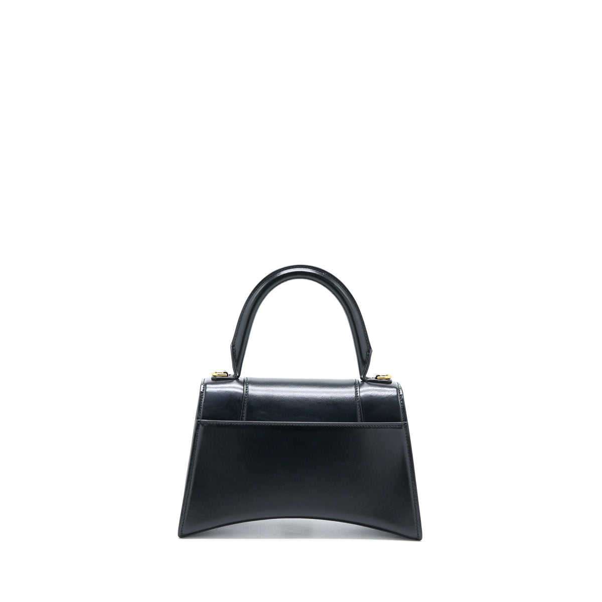 balenciaga Hourglass Small Handbag Box Calfskin Black GHW