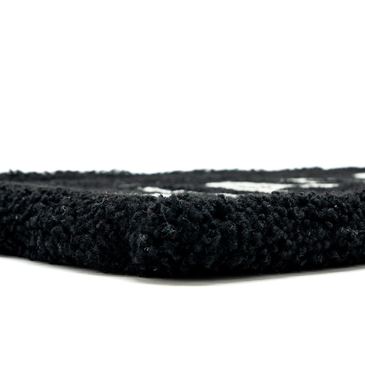 balenciaga zip pouch clutch shearling black/ white SHW