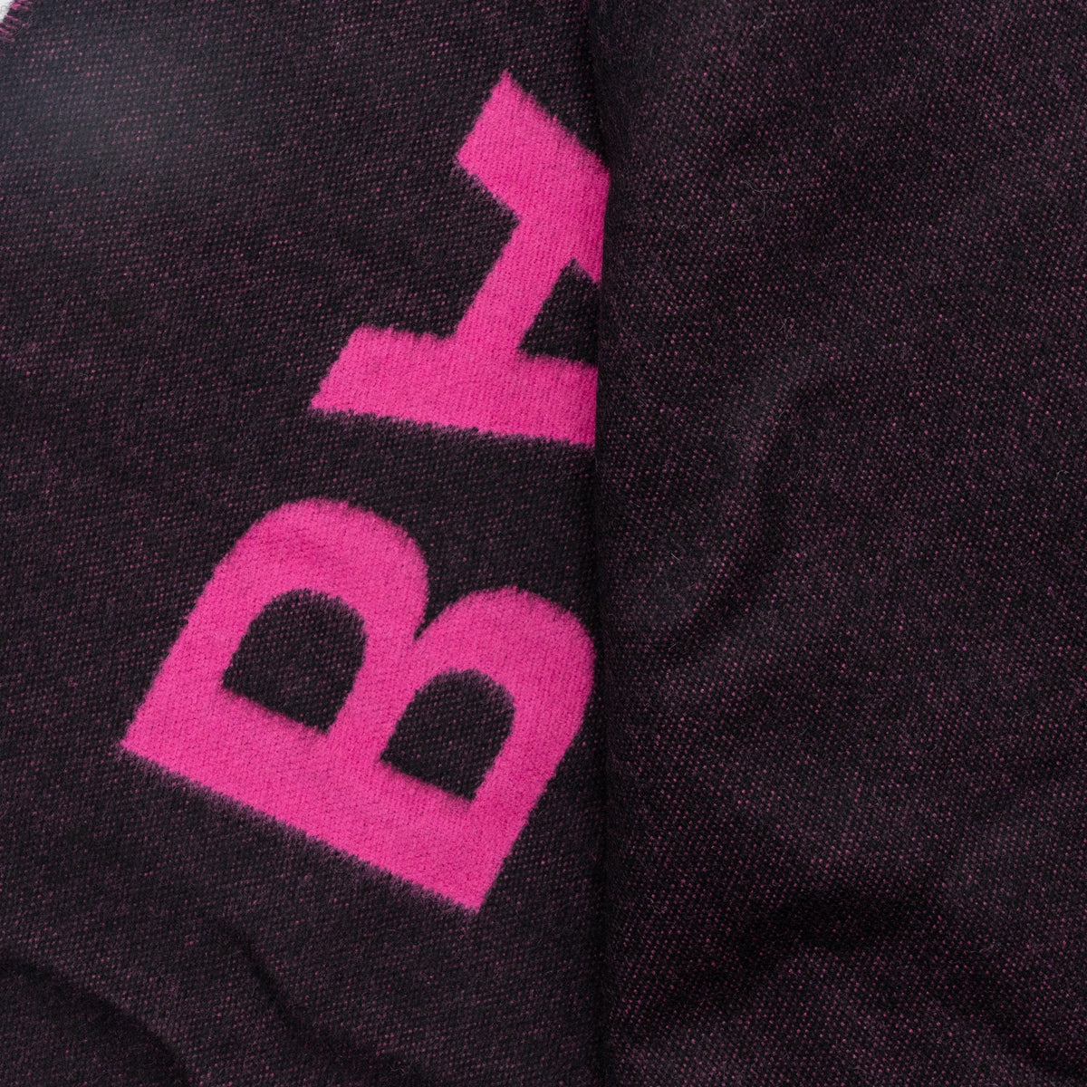 balenciaga 30*205cm Logo Scarf Wool Pink/ Multicolour
