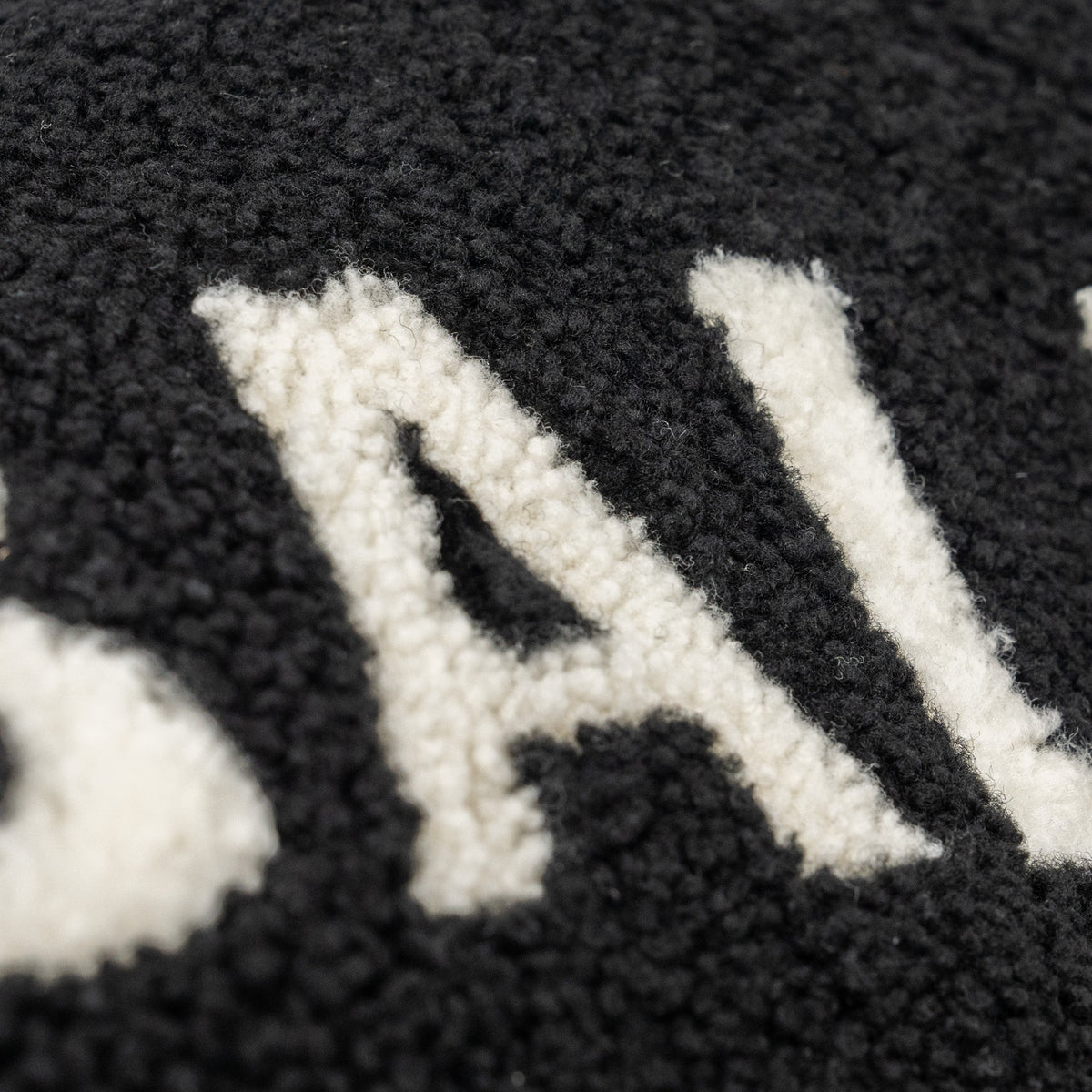 balenciaga zip pouch clutch shearling black/ white SHW
