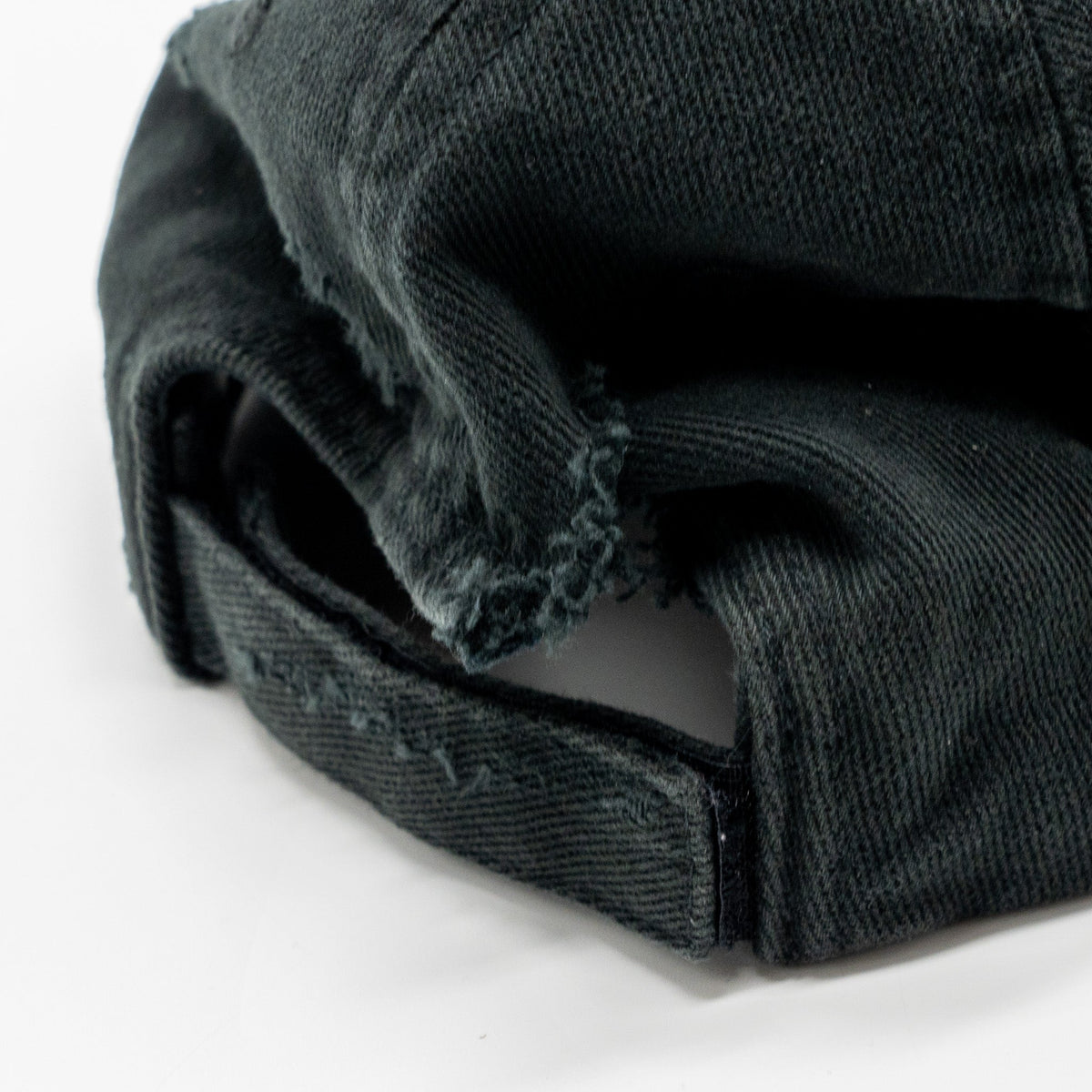 balenciaga L 2030 distressed piercing Cap Denim Grey