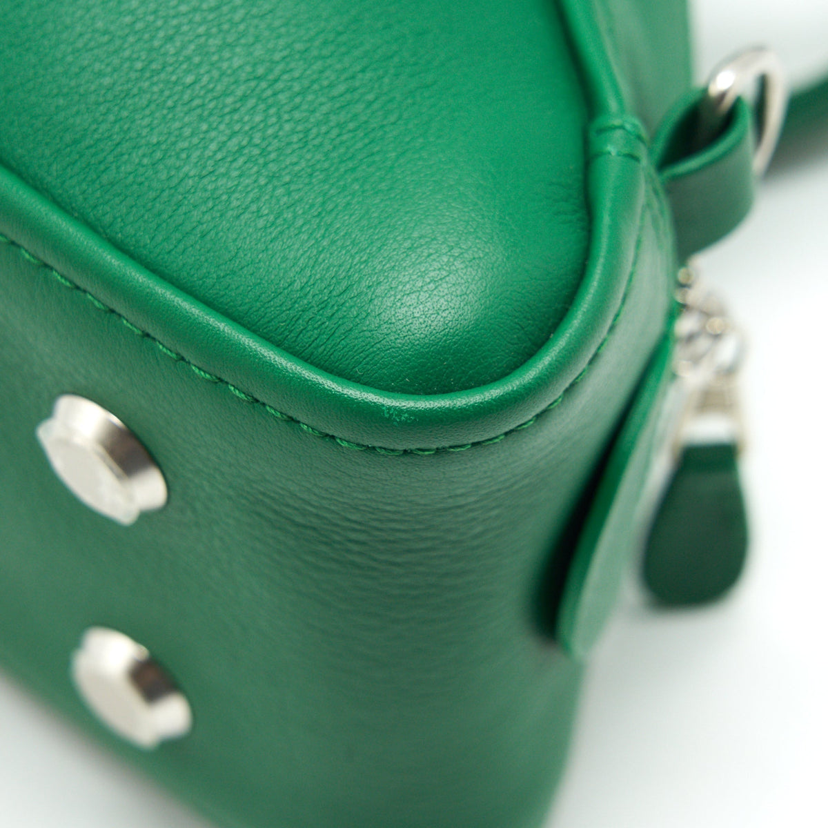 balenciaga Triangle duffle bag green shw