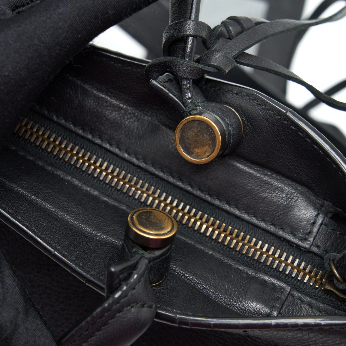 balenciaga Stud Free blackout City Bag