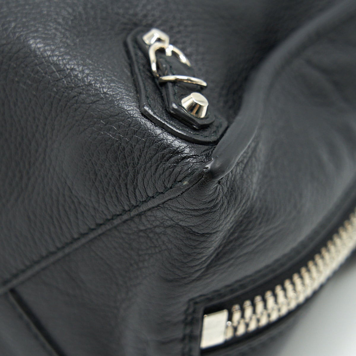 balenciaga PAPIER A4 CLASSIC STUDS BAG LEATHER BLACK