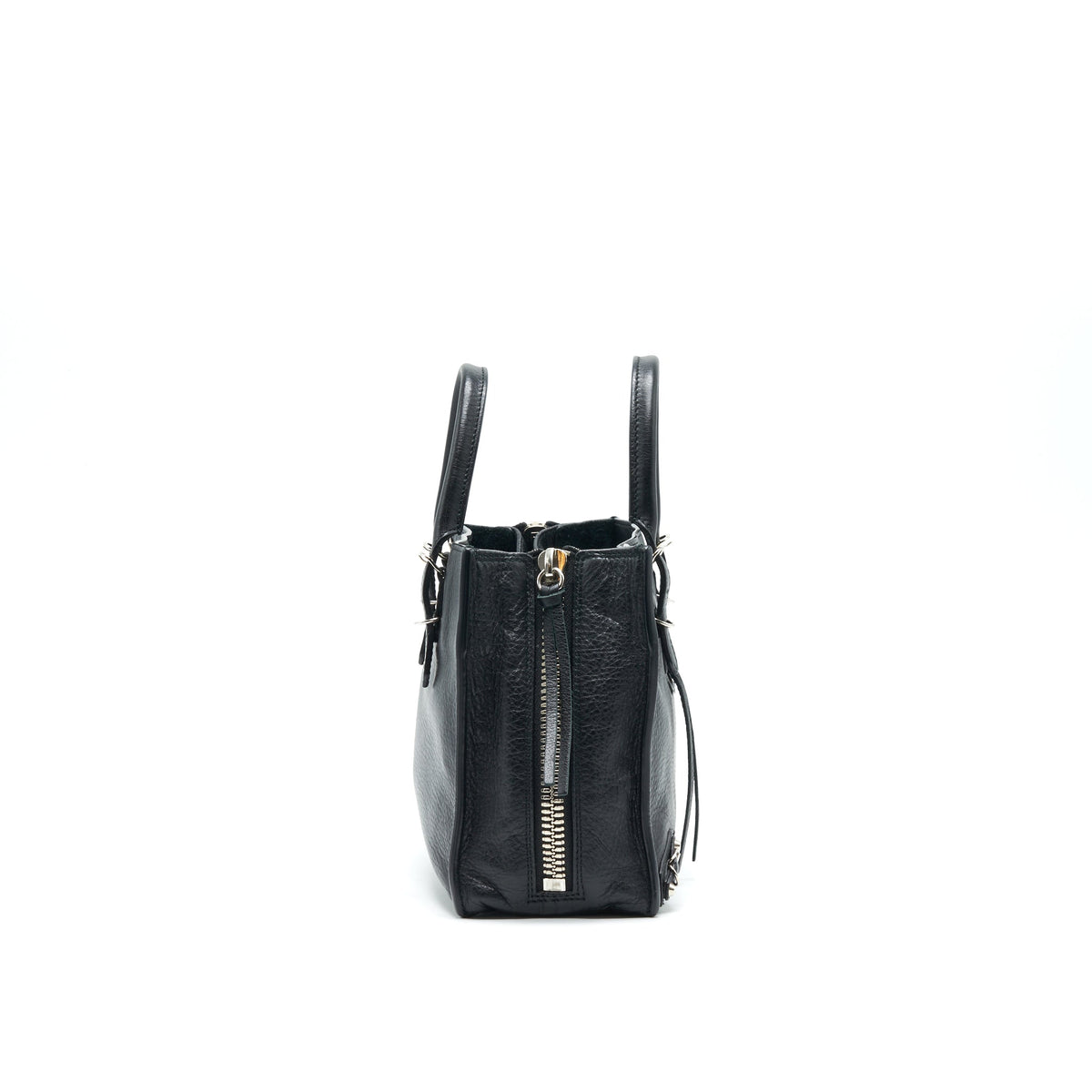 balenciaga Papier Mini A4 Classic Studs Bag Leather Mini Black