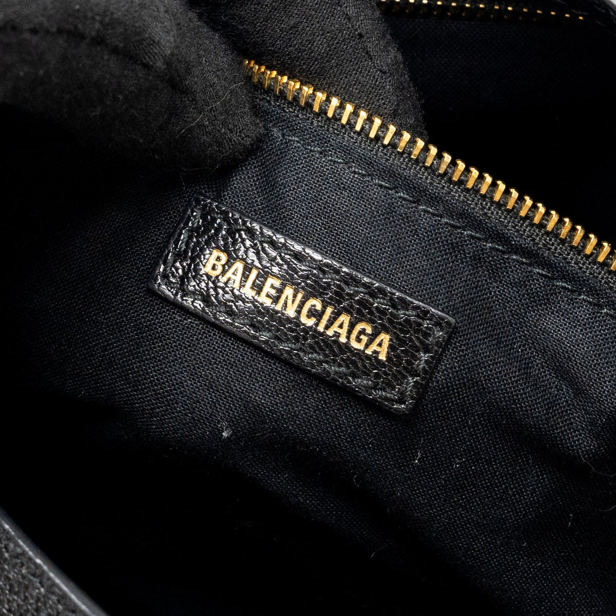 balenciaga classic city bag Leather black GHW
