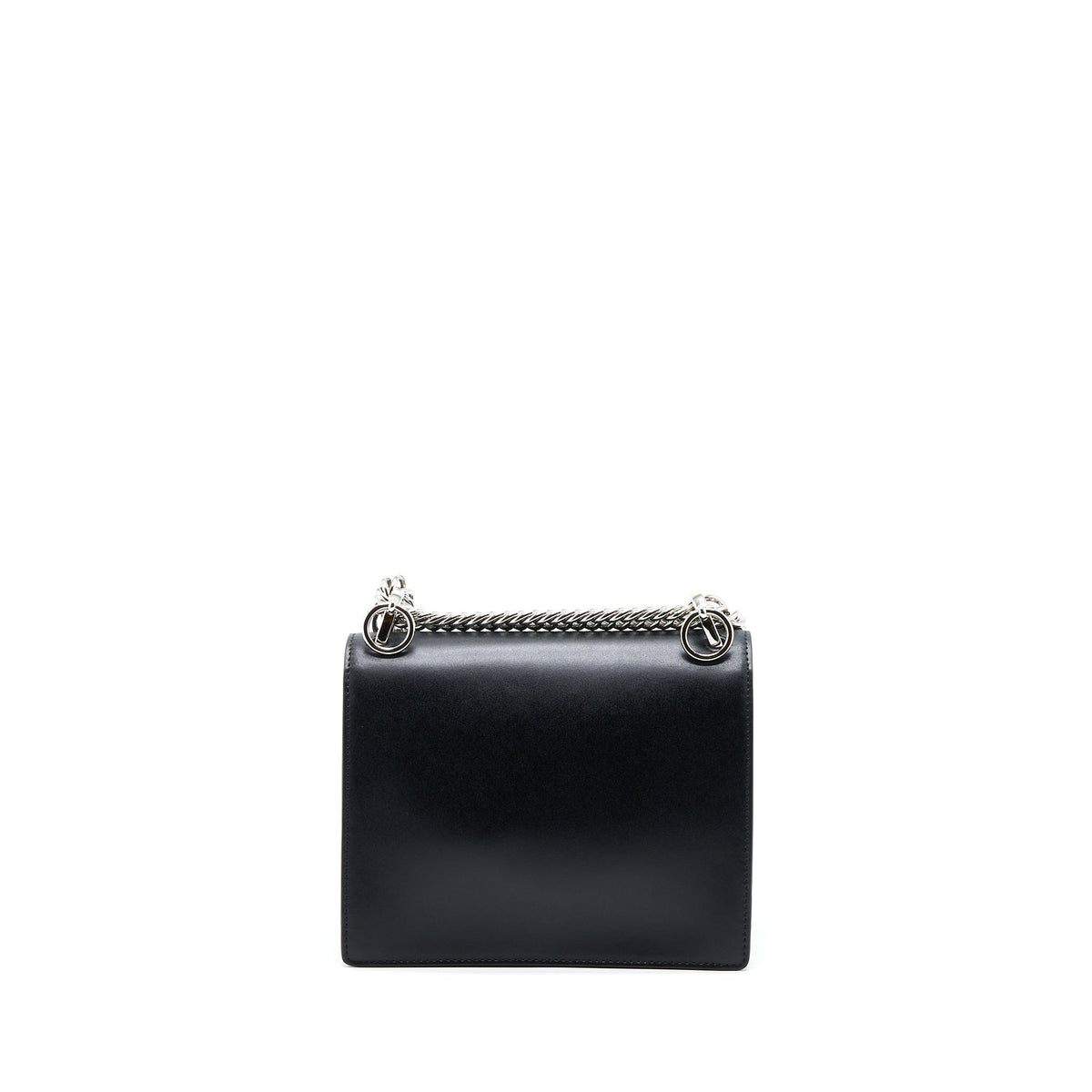 Top quality Fendi Kan I Calfskin Black SHW With An Extra Bag Charm