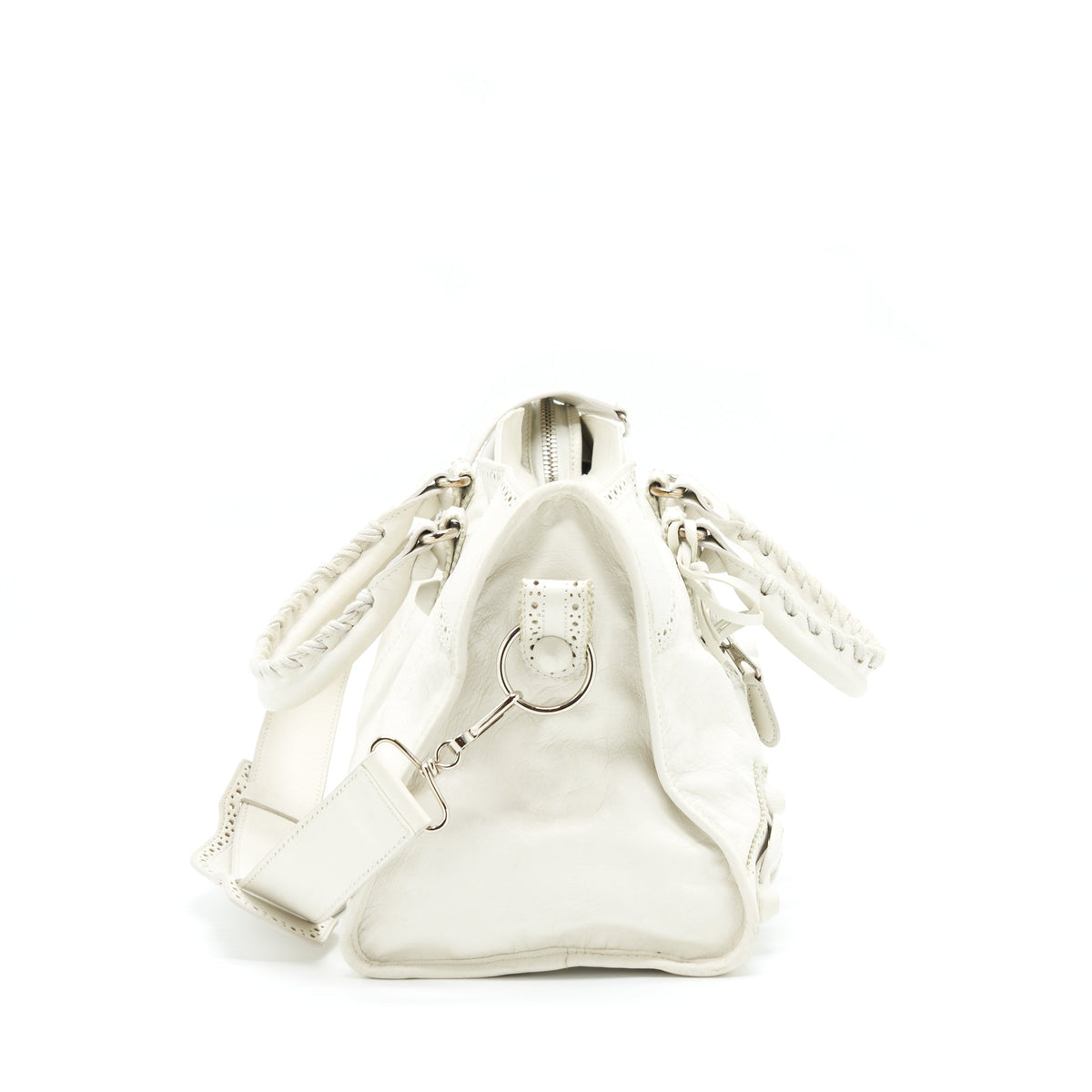 balenciaga Giant City Bag White SHW