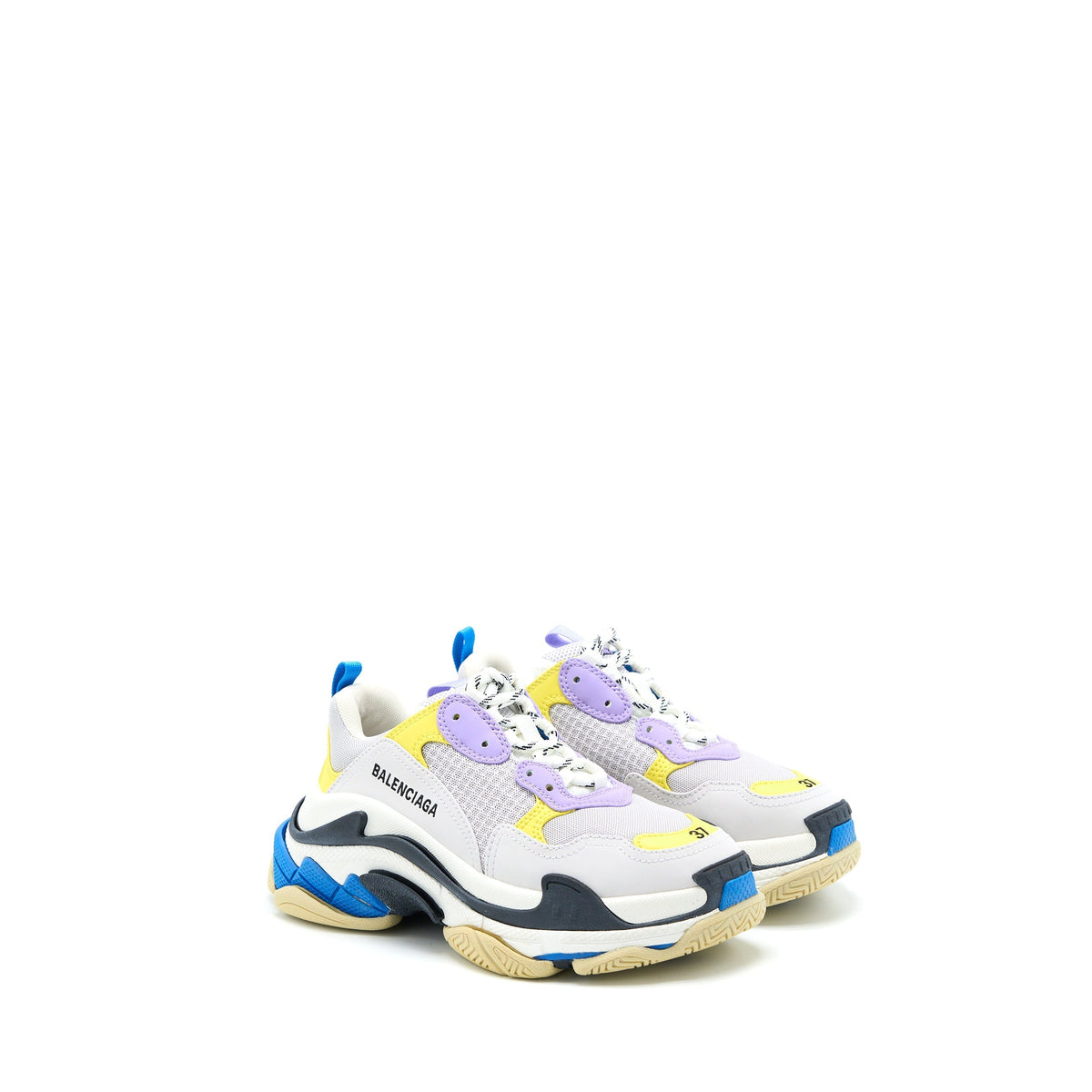 balenciaga Size 37 Triple S Sneakers Polyester/Rubber Multicolour
