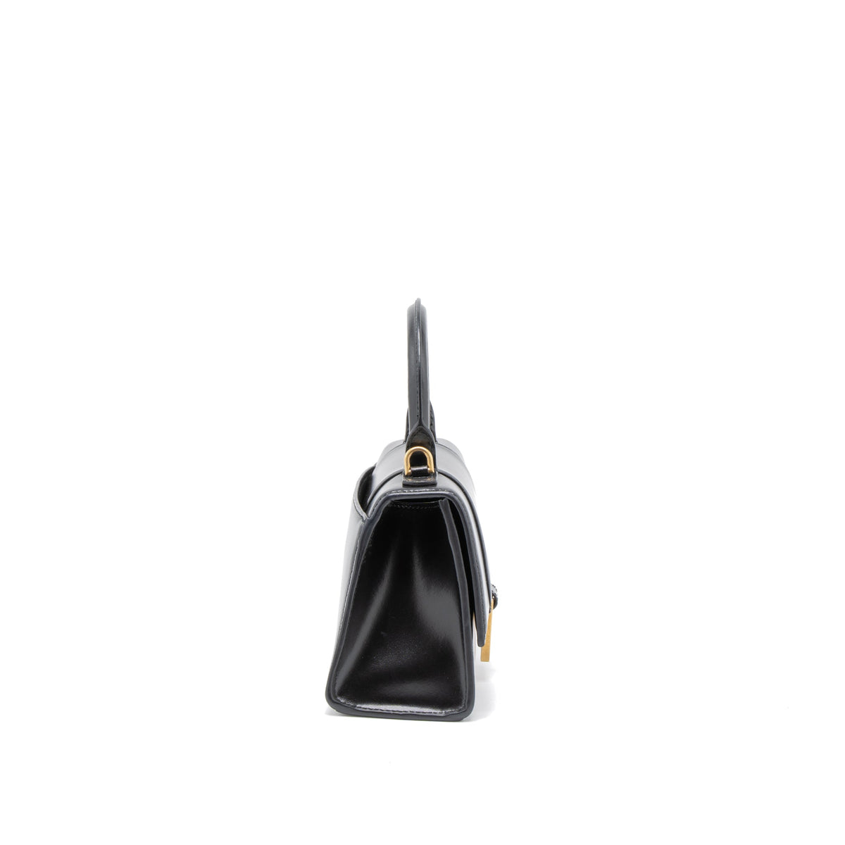 balenciaga Hourglass XS Calfskin Black GHW