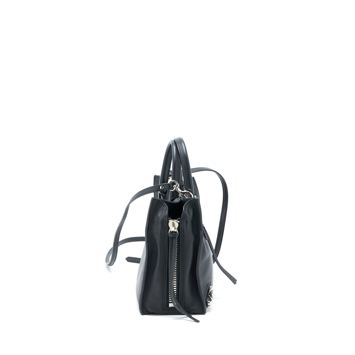 balenciaga Papier Mini Tote Bag Black SHW