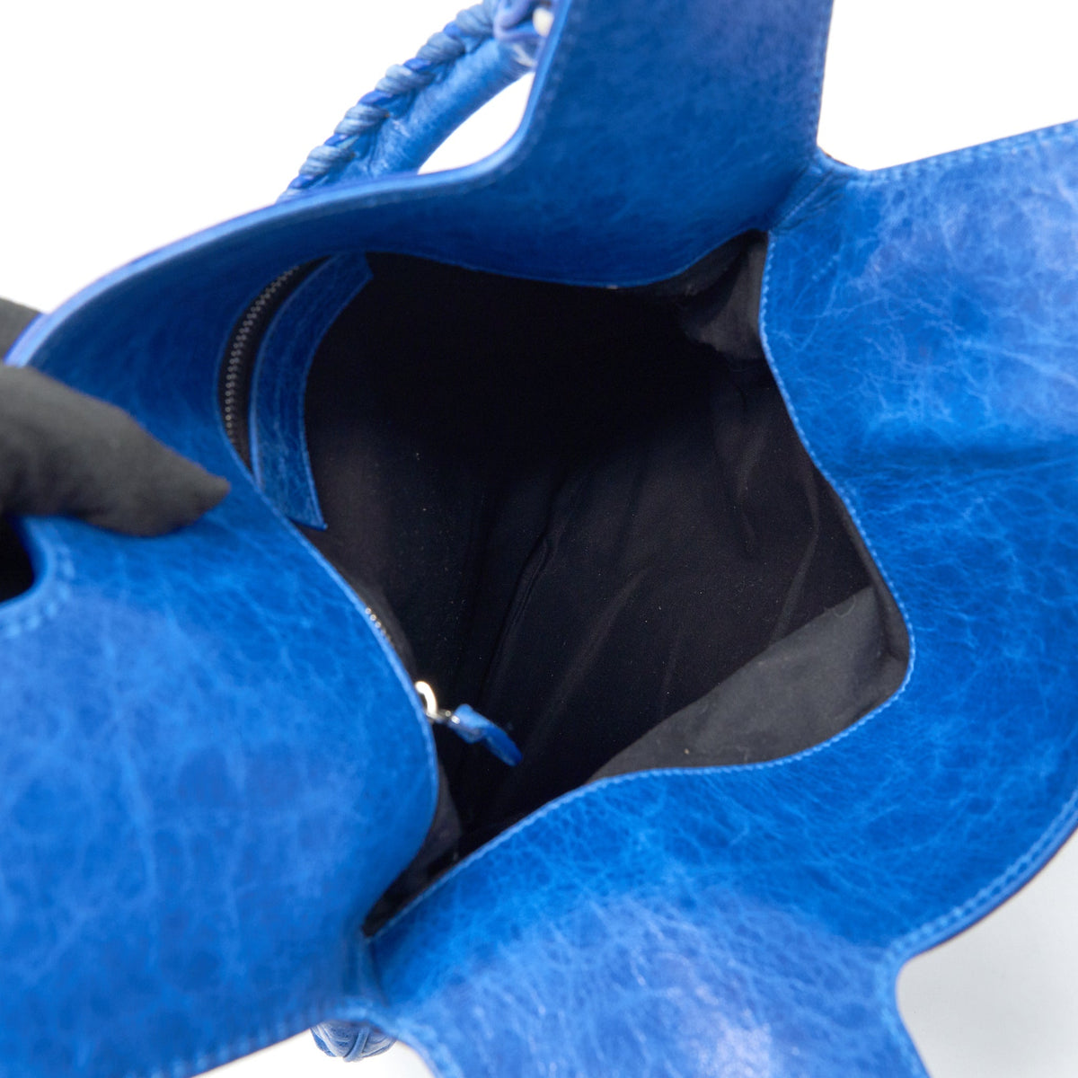 balenciaga Motocross Giant Brief Bag Blue SHW