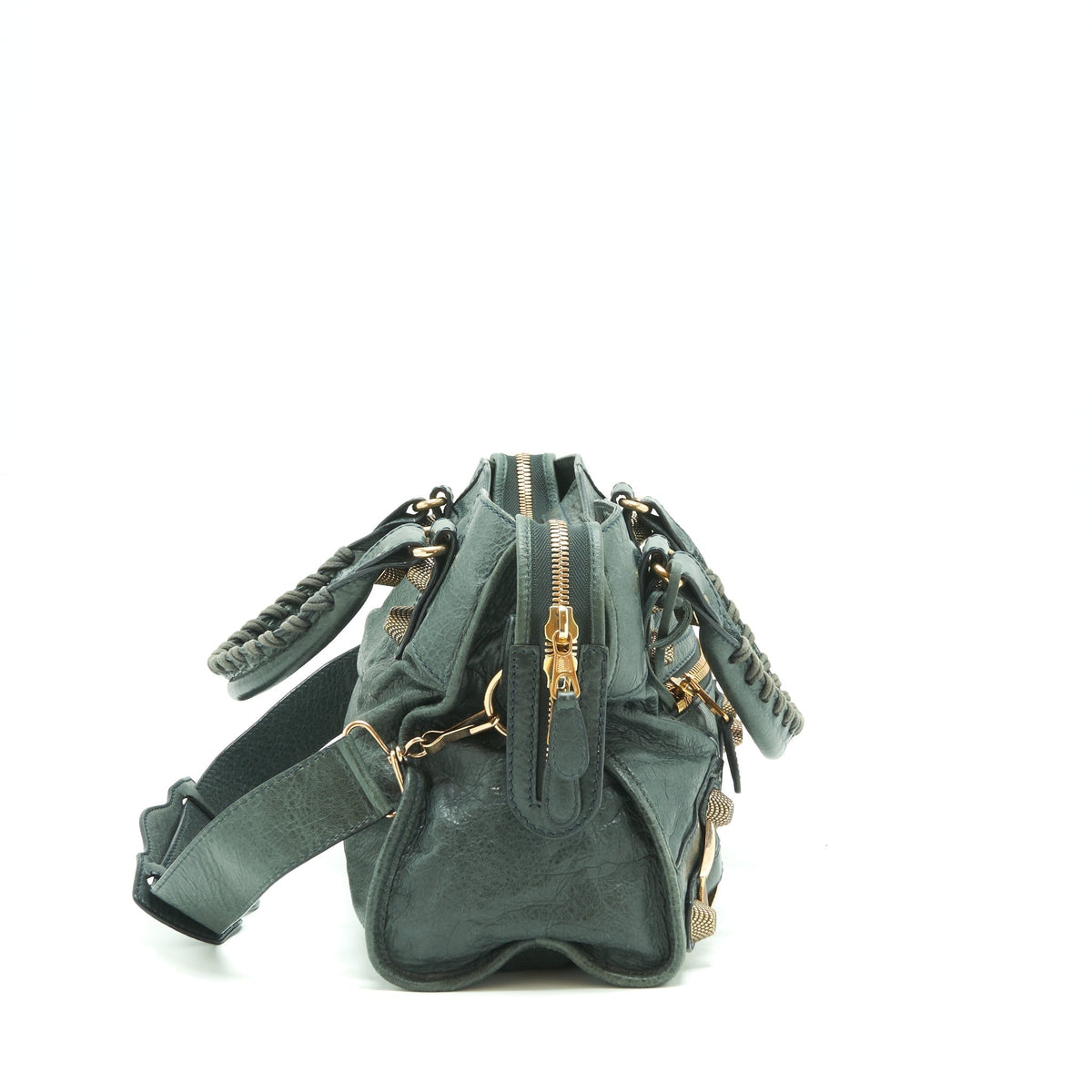 balenciaga Tote Bag Dark Grey with Giant stud hardware