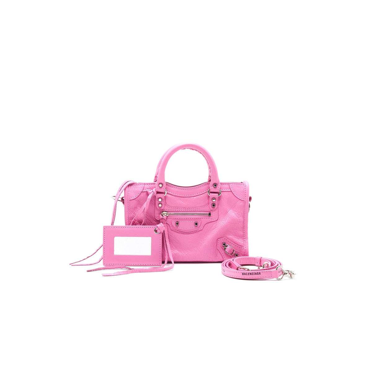 balenciaga Pink Classic Nano City Bag