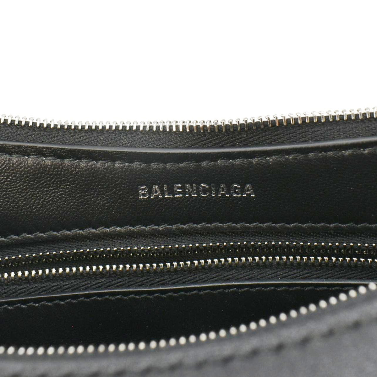 balenciaga Mary Kate Leather Shoulder Bag Black