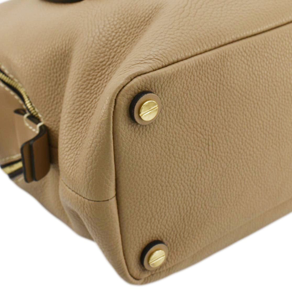 Chloe Daria Medium Calfskin Leather Shoulder Bag Brown
