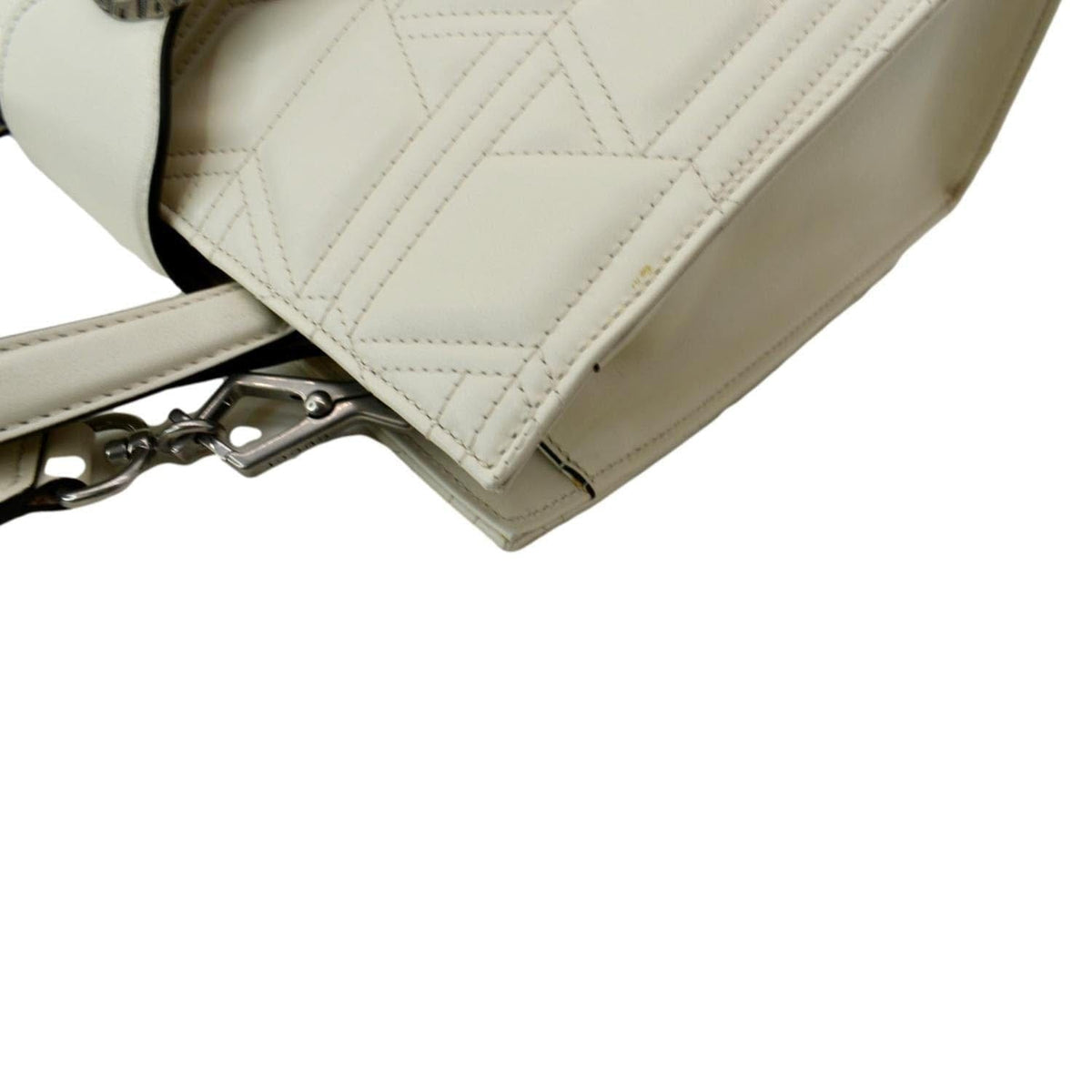 GUCCI Medium Dionysus Leather Tote Bag Ivory 444073