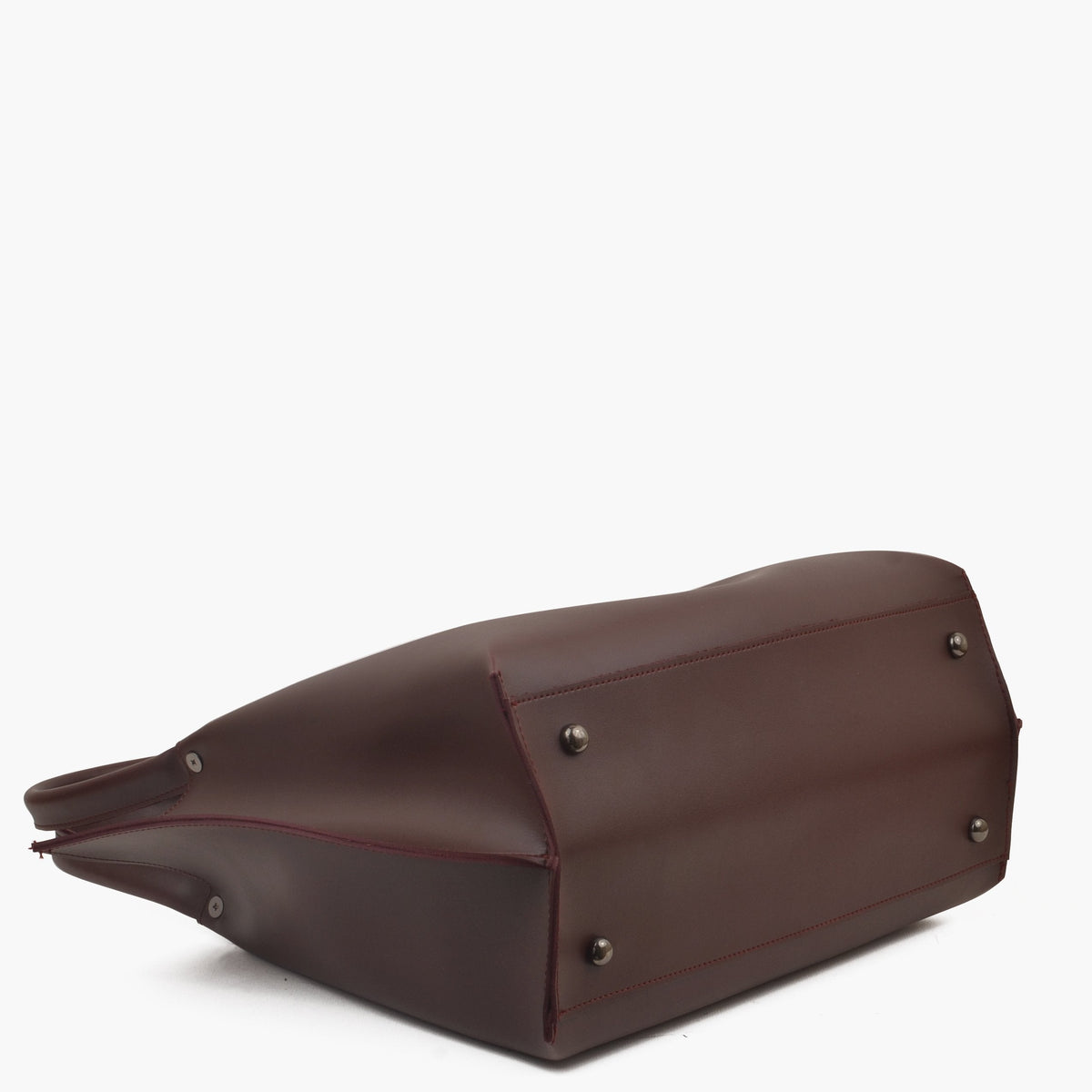 Burgundy tote bag