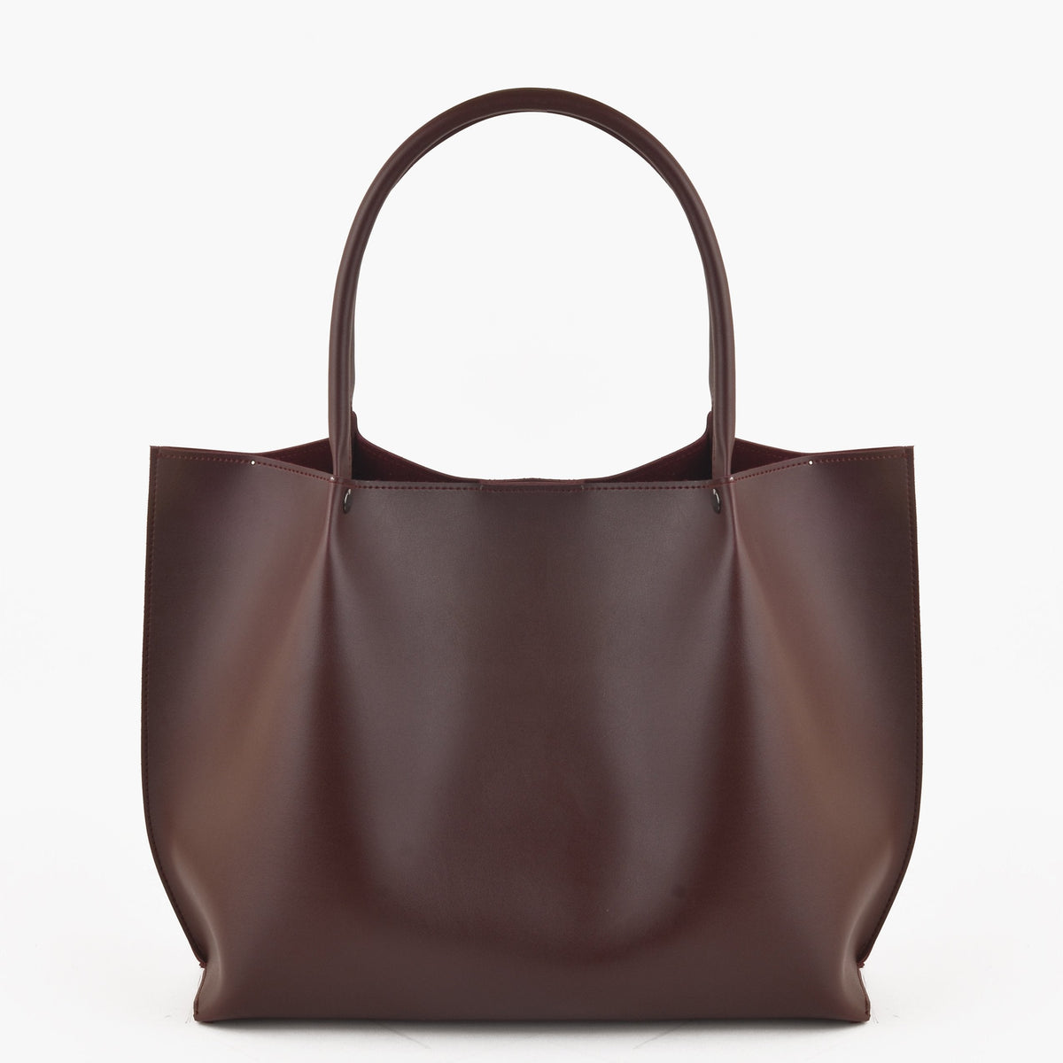 Burgundy tote bag