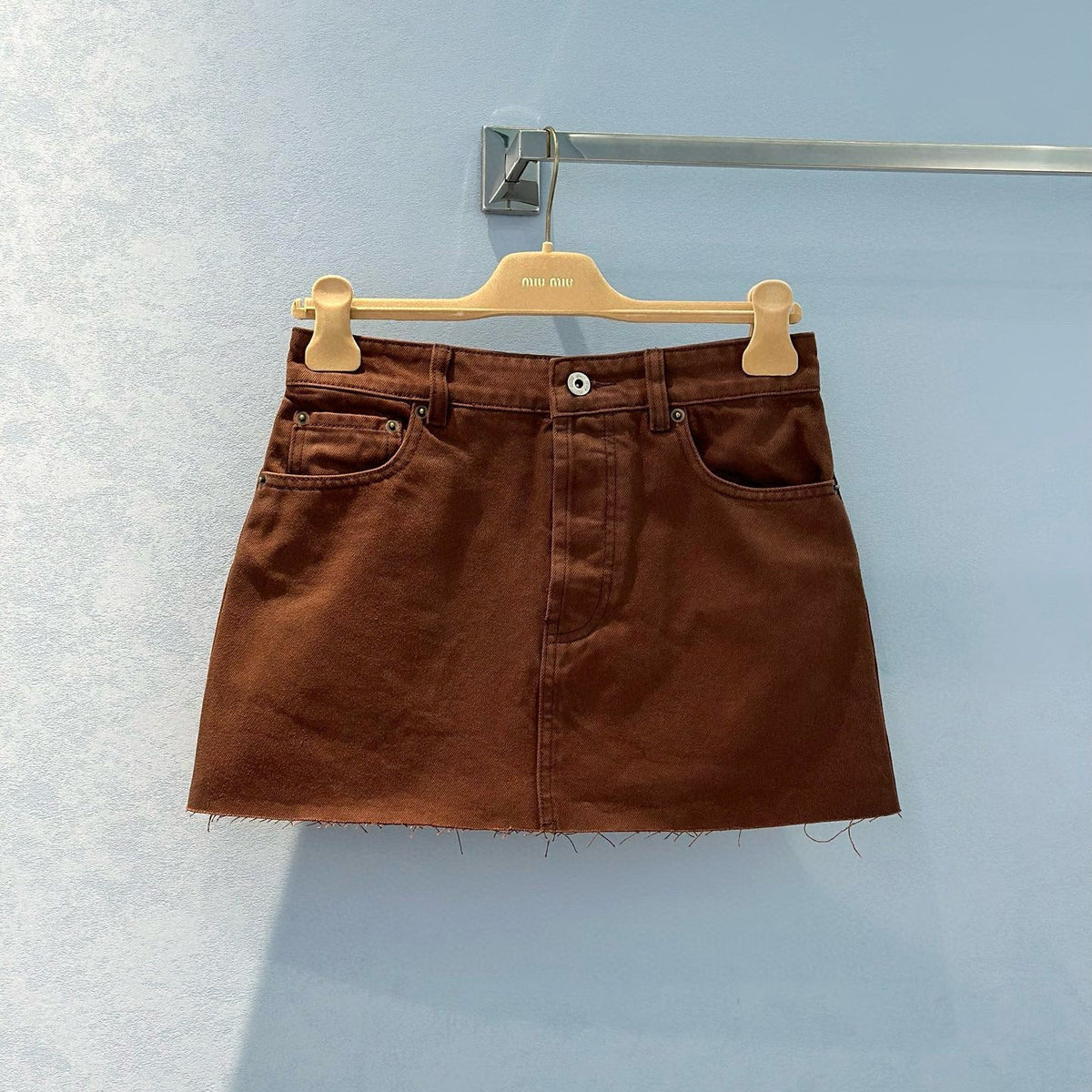 MIU M DENIM SKIRT