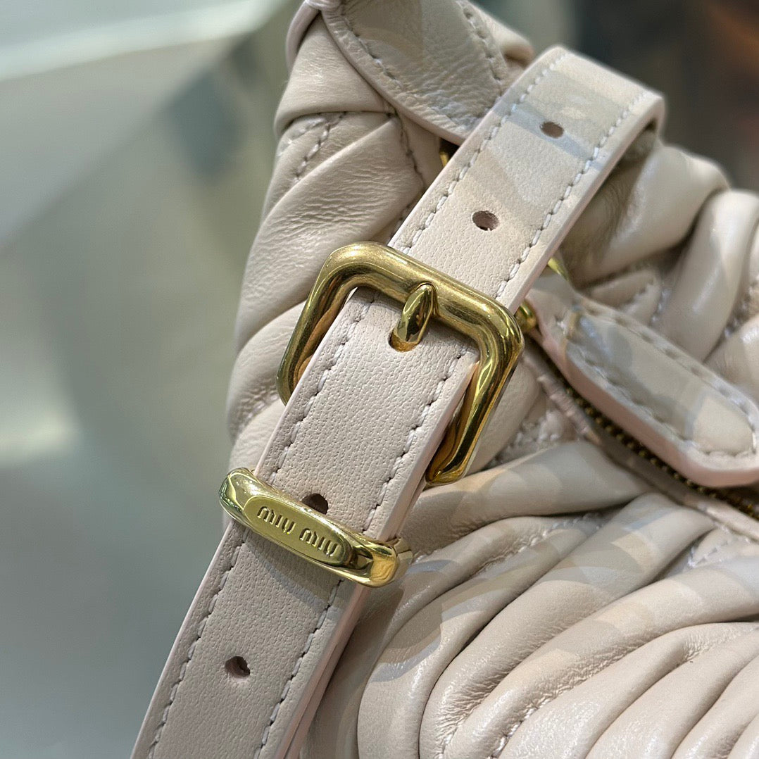 MIU M MATELASSE NAPPA LEATHER POUCH
