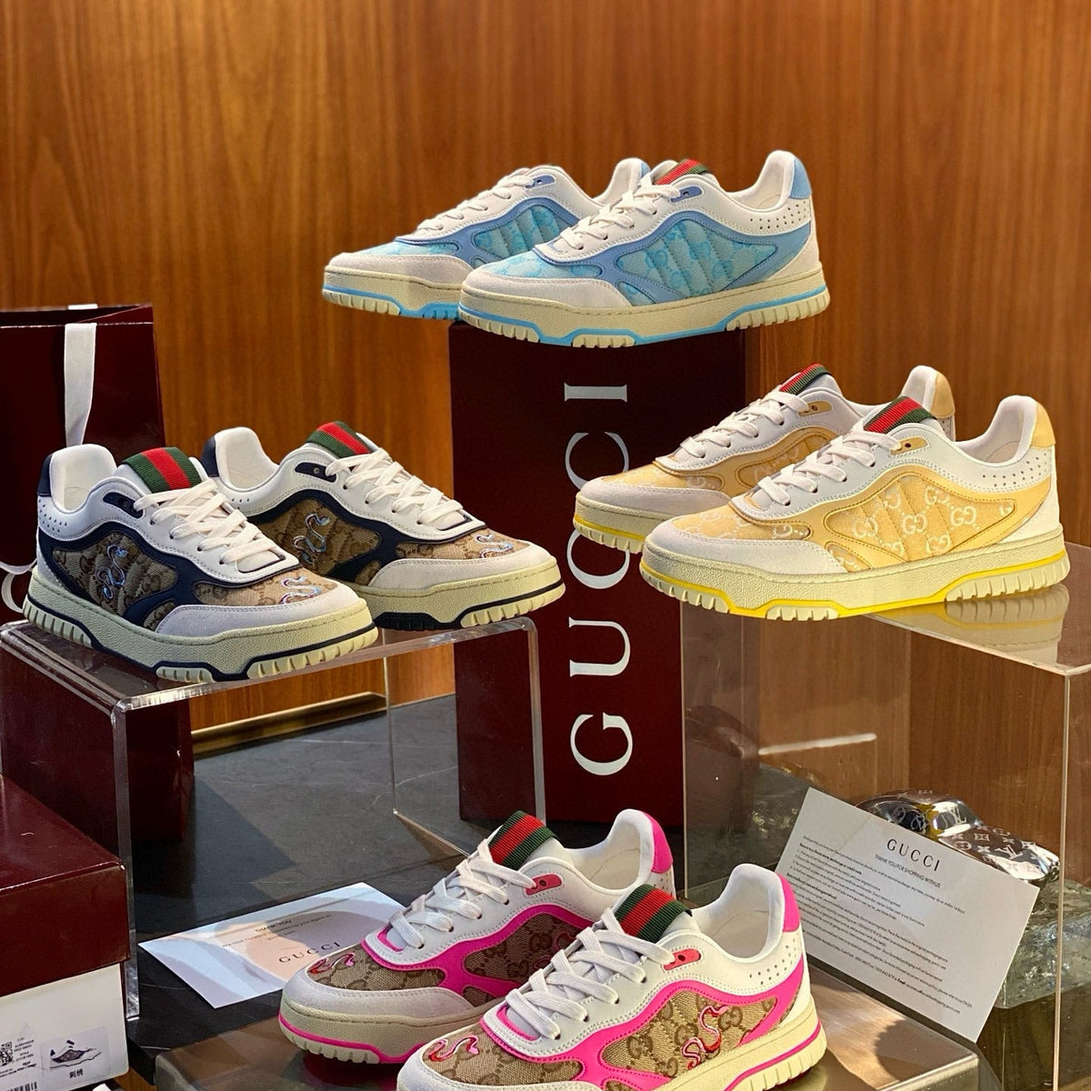 GG RE WEB SNEAKERS